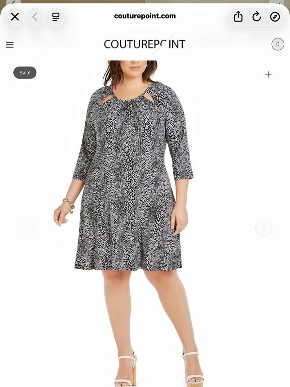 Michael Kors Animal Print Mini Dress NWT